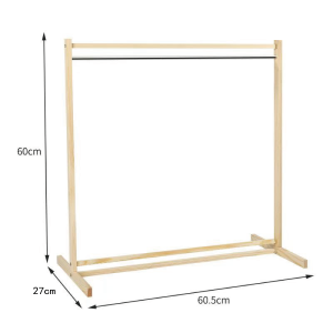 Pet Clothes Rack Wooden Free-Standing Storage Organizer for Dogs And Cats Small Clothes Drying And Storage Closet Hanger