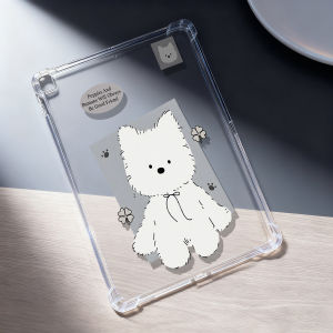 High Transparency Printed Tablet Case for Samsung Galaxy Tab S10 FE A9 A11 S7 S8 S9 Plus Cover West Highland White Terrier Lucky