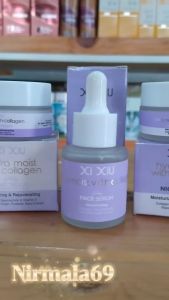 Xi Xiu hydra moist with collagen Day & Night Cream Moisturizing & Rejuvenating 15gr/cream xixiu/krim glowing xi xiu/cream wajah collagen/cream glowing xi xiu/Cream pencerah kulit/cream penghilang flek hitam/peremajaan kulit/krim xixiu pelembab wajah