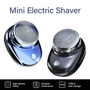 Portable Wet/Dry Electric Shaver for Men Waterproof Rechargeable Fast Charge Precision Rotary Design