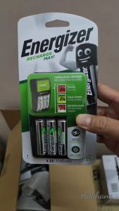 Bộ sạc tự ngắt Energizer Charger kèm 4 pin sạc AA 2000mAh 1.2V có thể sạc 2 pin hoặc 4 pin AA - AAA