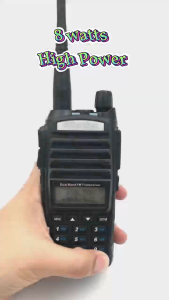 Baofeng UV-82 Walkie Talkie Dual Band 8W Two-way Radio (VHF/UHF) Portable Free Headset Two Way Radio Long Range 128 Channels