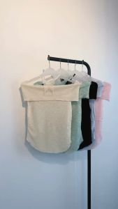 MODAMYTH SS05 - Atasan Sabrina Wanita Top Knit Varian Tali Kupu-Kupu Korean Style Off Shoulder Atasan Wanita Kasual