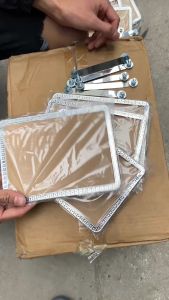 Khung biển số xe máyxe điện viền trơn chấm bichống nước có ốc đi kèm