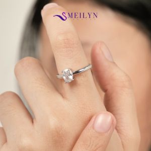 MEILYN Cincin Wanita Mata 1 GG4 Gemma Lapis Emas Perak 0222210474