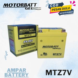 Aki Motor VESPA LX 125 VESPA SPRINT VESPA PRIMAVERAVESPA S150VESPA LIBERTY MOTOBATT MTZ7V GEL Aki Kering