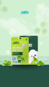 Jabs 3D Invisible Acne Patch แผ่นแป้งสิว บาง 0.01 มม. - แจ๊บส์ที่ไม่มีวัสดุที่สุดในระบบของคุณ