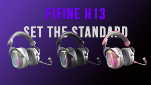FIFINE AmpliGame H13 Wired USB Gaming Headset: 7.1 Surround Sound - Vibrant Customizable RGB - Game/Chat Balance Gamer Headphone with Noise Canceling Mic for PC PS5/PS4 Laptop Mac