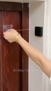 Automatic Door Closer Soft Close Adjustable Wire Rope Punch Free Auto Closer Otomatik Automatik Penutup Pintu 自动关门器