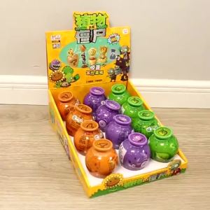 Plants vs. Zombies Colorful Surprise Pottery ABS Material Peashooter Sunflower Conehead Zombie Blind Box Toys Christmas Gifts