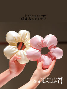 High Elasticity Satin Flower Hair Bands for Girls Childrens Hair Accessories Bun Style Hair Bands Korean Style Hair Accessories