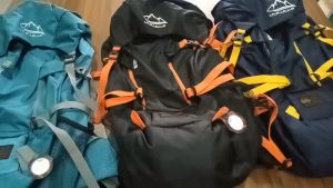 Carrier Hiking Tas Gunung expedition 55 + 5 liter tas Ransel Tas gunung hiking Mirip Consina Not Rei Not Eiger Free Raincoat