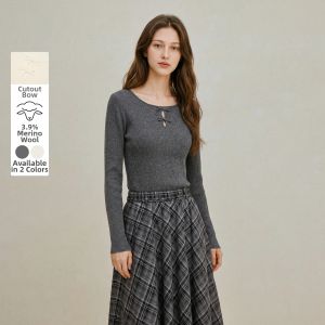 INMAN | Butterfly Bow Knit Sweater Wool