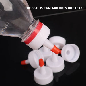 Makery【Ready in Stock】 5Pcs Mineral Water Bottle Cap Oil Pot Long Mouth Practical Tool Leakproof Seal