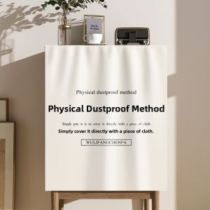 Kitchen Cabinet Dustproof Magic Adhesive Door Curtain Privacy Cover Faux Velvet Fabric No-Punching Needed Home Decor