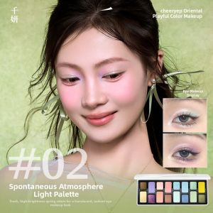 cheeryep | 16 Color Eyeshadow Palette Shimmering Finish Long Lasting Easy to Apply Daily Use Festive Look Eye Shadow Palette for Women