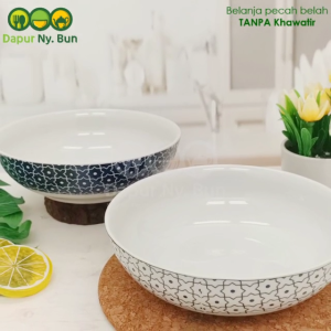Mangkok Soto Ceper Motif BLUE STAR Ukuran 7 Inch / Mangkuk Porcelain