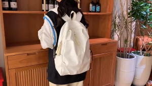 WRF118 Tas Ransel Korea Simple Tas Wanita Trendy Sekolah Kuliah Anti Air TKM