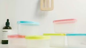 Wadah Penyimpan Makanan Plastik BPA Free / Toples Bumbu Serbaguna Kotak 500ml Best Quality