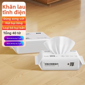 JIESHIBAO | Chổi Lau Nhà Loại Bỏ Bụi Tĩnh Điện Dễ Dùng Không Cần Đụng Tay