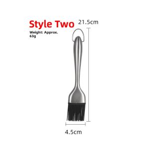 Stainless Steel Hollow Handle Silicone Basting Brush