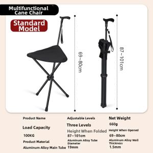 Anti-Slip Lightweight Portable Folding Trekking Pole