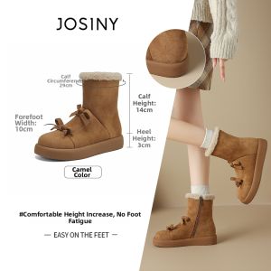 Josiny | Warm and Faux Fur Lined Snow Boots