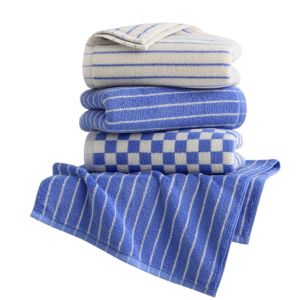 Soft Cotton Striped Towels Absorbent Retro Bath Towels for Bathroom Spa Shower Gym Hotel Beach Pool 1/4/6pcs Gifting Body Towel