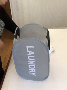 Portable Mesh Foldable Large Capacity Laundry Basket for Storage and Organization Clothes Toys