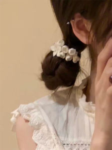 Super Fairy French Style Retro Jasmine Flower Barrettes Special Interest Light Luxury Fancy Sweet Temperamental All-Match Side Clip Hair Accessories Headdress