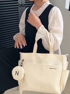 Oxford cloth waterproof shoulder bag large capacity Tote bag crossbody bag University computer version student school bag