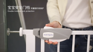 Baby Safety Gate Pets Gate Baby Safe Door Gate Extension Component Gate 3 Safety Lock Guard Fit Door Fence Safety Gate