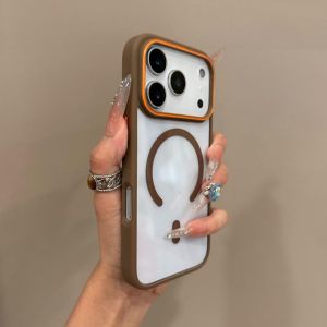 Transparent Magsasfe Phone Case for IPhone 17 Air 16 15 14 13 12 11 Pro Max Bumper Shockproof Magnet Wireless Charge Cover