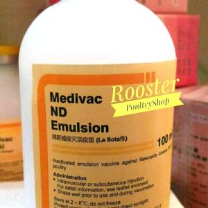 Vaksin Ayam Nd Emulsion 100 ml Pencegahan Tetelo pada Ayam Merpati Bebek ND EMULSION 100 ml