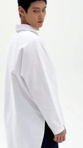 (Last stock) ETIQ เสื้อเชิ้ตแขนยาว Horizon (สี white and grey) | Ready to ship