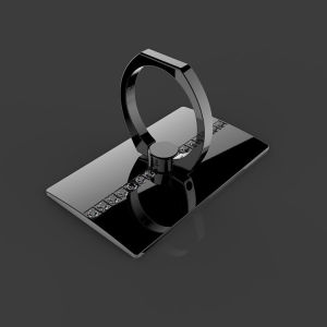 Mens and Womens Metal Universal Mobile Phone Holder Fastened Ring Rhinestone Alloy Tablet Computer Stand Desktop Paste Bracelet
