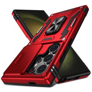 Heavy-duty Armored 2-in-1 Fall-proof Case for Samsung S24 S23 S22 S21 S20FE Ultra Plus S10 A05 A05S Ring Holder Phone Case