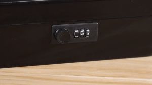 Locking Mailbox Wall Mount Wall Mounted Mailbox With Combination Lock Large Drop Box With Galvanized Steel Cover Rust-Proof Metal Post Box