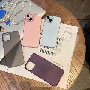 เคลือบด้านโปร่งแสง CrashStar เคสโทรศัพท์กันกระแทกแบบบางเฉียบสำหรับ iPhone 16 15 14 Pro Max Plus 13 12 11 Pro Max ปลอกเคสใส่โทรศัพท์กันลายนิ้วมือใสฝ้าเป็นมิตรกับผิวพร้อมขายดีป้องกันกล้องเลนส์เพิ่มความสูง