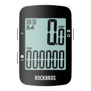 ROCKBROS Bicycle Computer Wireless Bluetooth GPS Beidou Digital Cycling Stopwatch USB IPX7 Waterproof MTB Road Bike Speedometer
