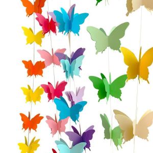 MUDIAN | Ocean Theme Classroom Decorative Hanging Decoration With Butterfly Streamers