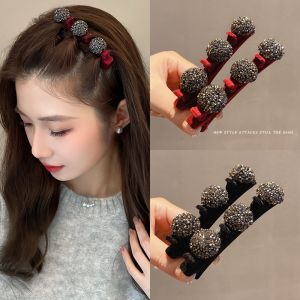 Bangs Hairpin Broken Hair Duckbill Clip Women Hairpin Side Female Hair Accessories Forehead High-End Braided Women Hairpin Forehead Braided Headdress