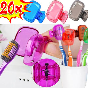 20PCS Portable Travel Toothbrush Head Protective Cover Electric Toothbrush Cap Toothbrush Dustproof Head Cover Protector Case For Travel Hiking Campin