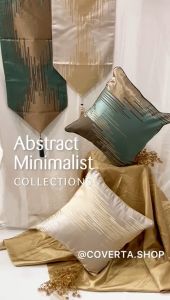 Taplak Meja Kain Panjang / Table Runner Motif Abstract Minimalis With Tel