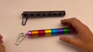 Survival EDC Waterproof Pill Box Case Capsule Seal Bottle Container Bottle Alloy Travel Pill Tube Pill Bottle Pill Container