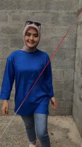 Terlaris Kaos Basic Kaos Oversize Panjang Lengan 7/8 Belah Pinggir Kaos Jundo Kaos Wanita Dewasa Atasan Muslimah Jumbo Hijab Style OOTD / Trends Store