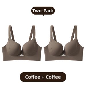 DLAIZI | Seamless Bra Thin Material Large Chest Minimizing Breast Support Underarm Gathering Anti-sagging Breathable