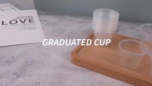 ⚑1 oz Disposable Plastic Medicine CupsClear Graduated Measuring Cups1 Ounce (30ml) Liquid Cups for MedicineLabor Crafts