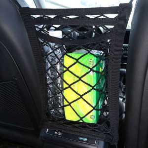 Universal Car Mesh Pocket Car Seat Storage Mesh Pocket Three-Layer Storage Mesh Storage Bag Car Storage Bag