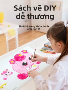 HAIHENGYANGGUANG | Sách Tô Màu Cho Bé Gái 3-6 Tuổi